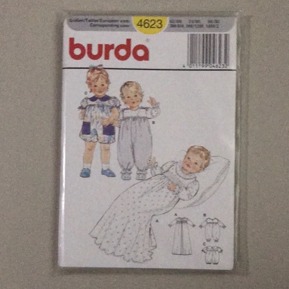 🧵3for12🧵 VTG Burda Pattern 4623 Child’s Nightgown Romper